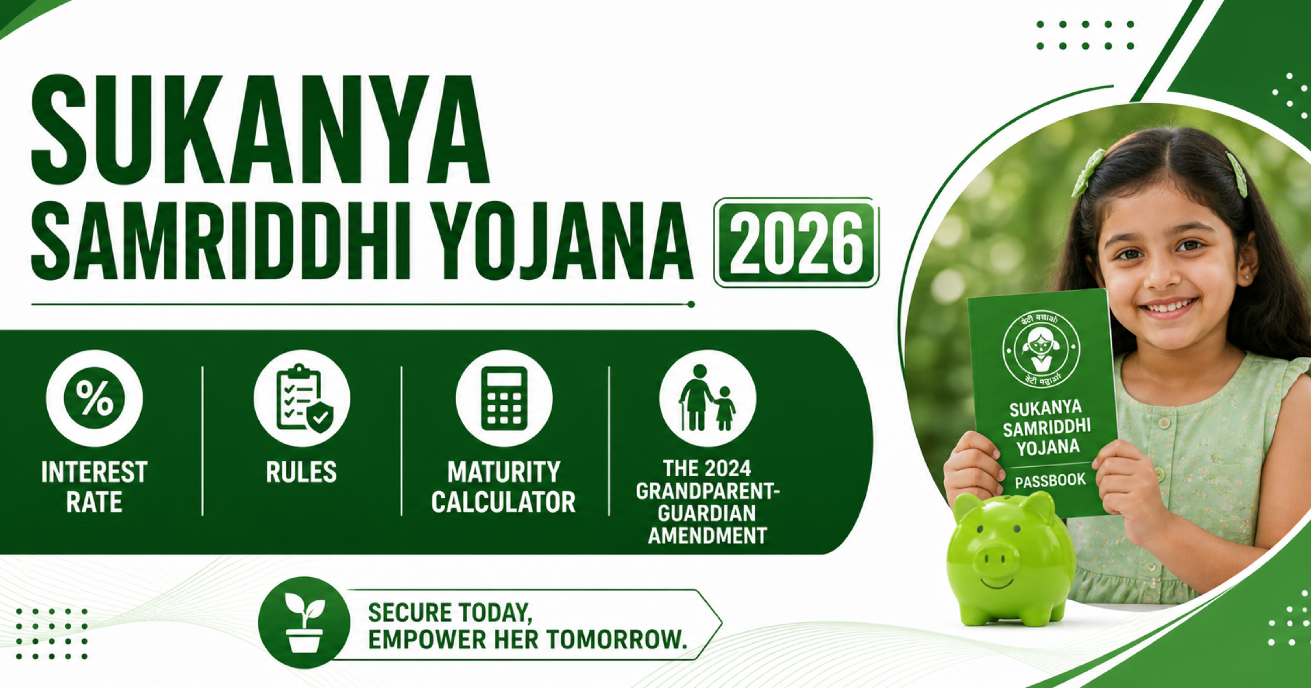 Sukanya Samriddhi Yojana 2026: Interest Rate, Rules, Maturity Calculator and the 2024 Grandparent-Guardian Amendment