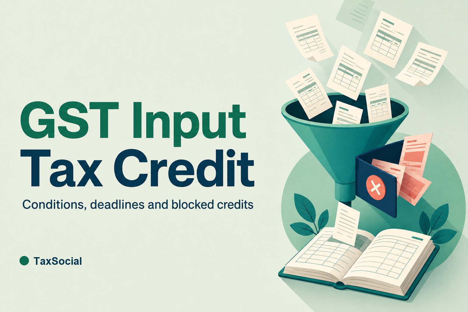GST Input Tax Credit: The Section 16 Conditions, the 30 November Deadline, and What Section 17(5) Blocks